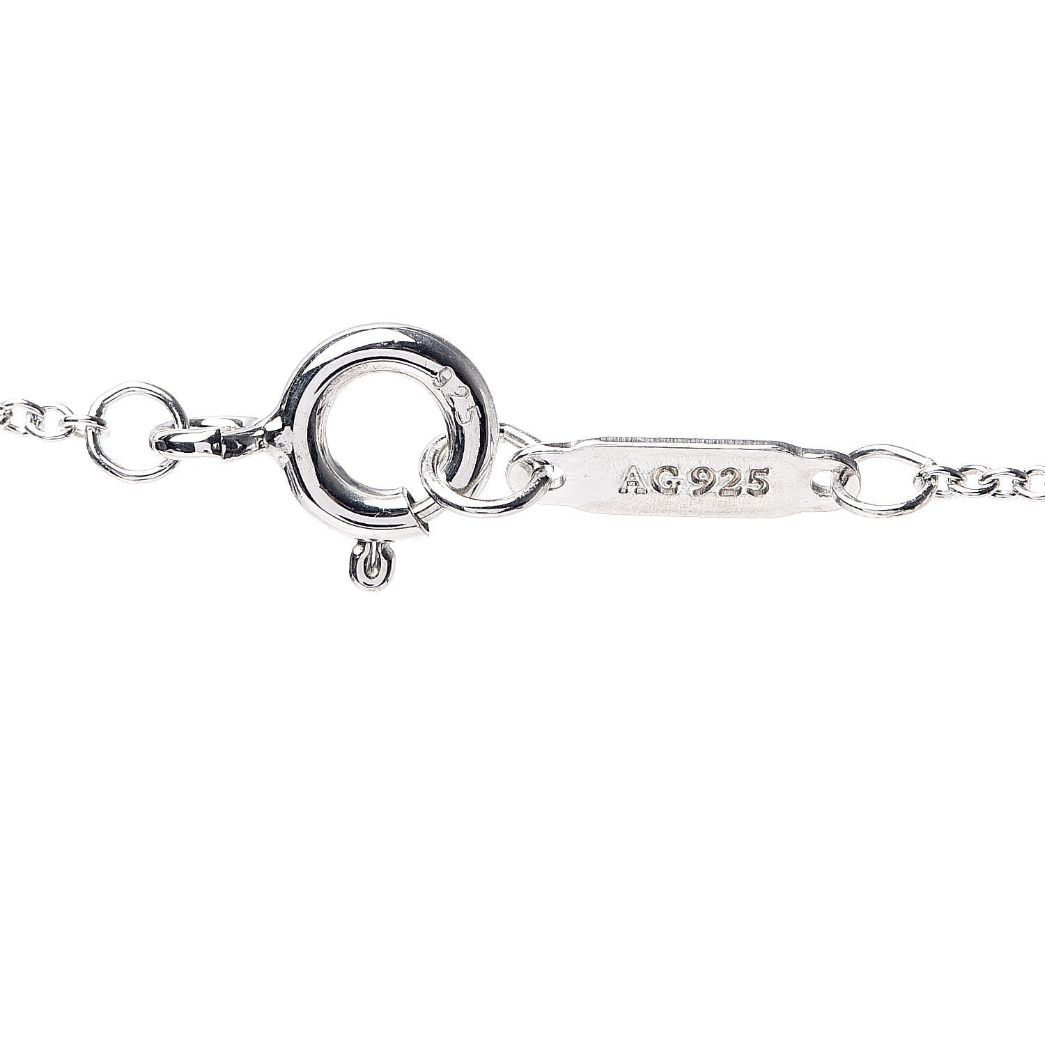 Tiffany Sterling Silver Rubedo 1837 Circles Pendant Necklace 7 of 7