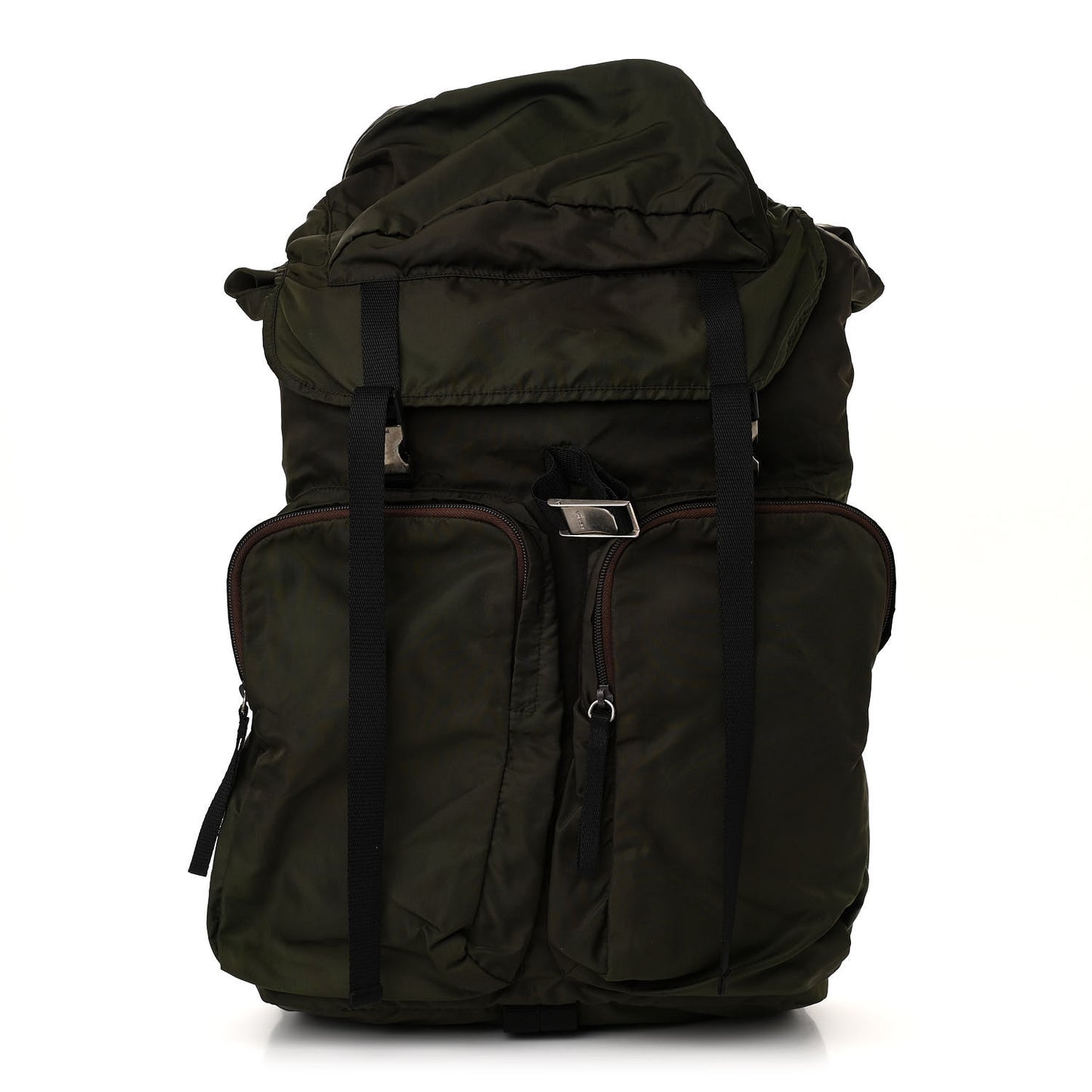 Tessuto Nylon Buckle Backpack Mimetico