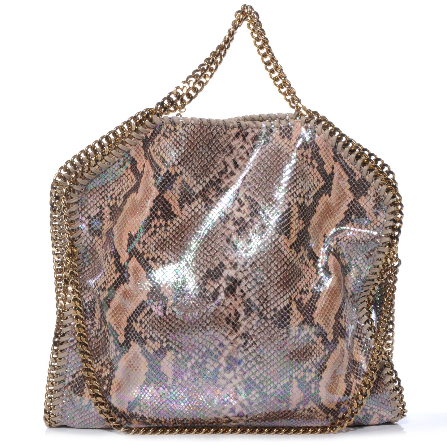Faux Python Large Oleographic Falabella Nude