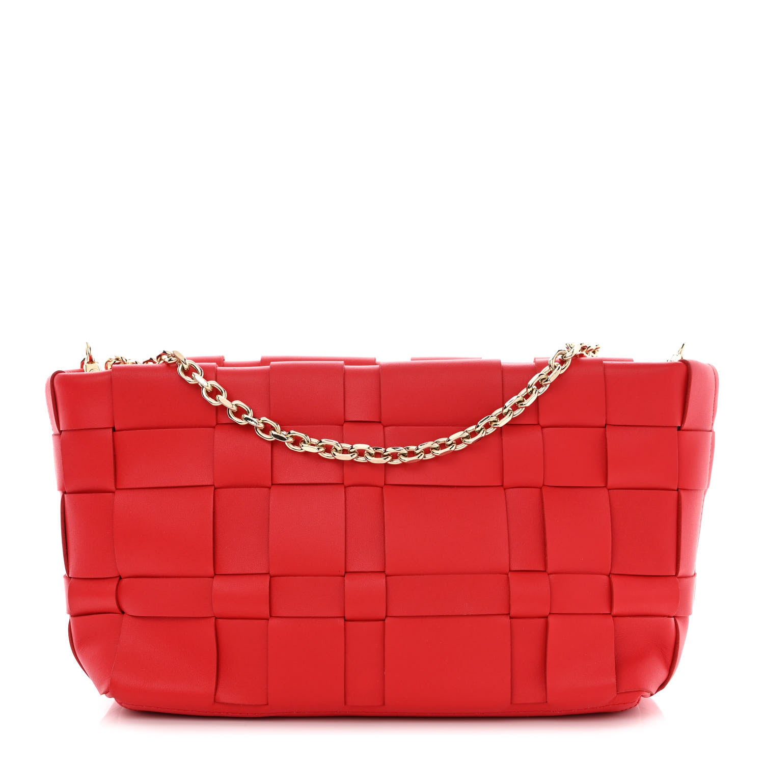 3.1 Phillip Lim Calfskin Odita Lattice Pouch Red 1 of 11