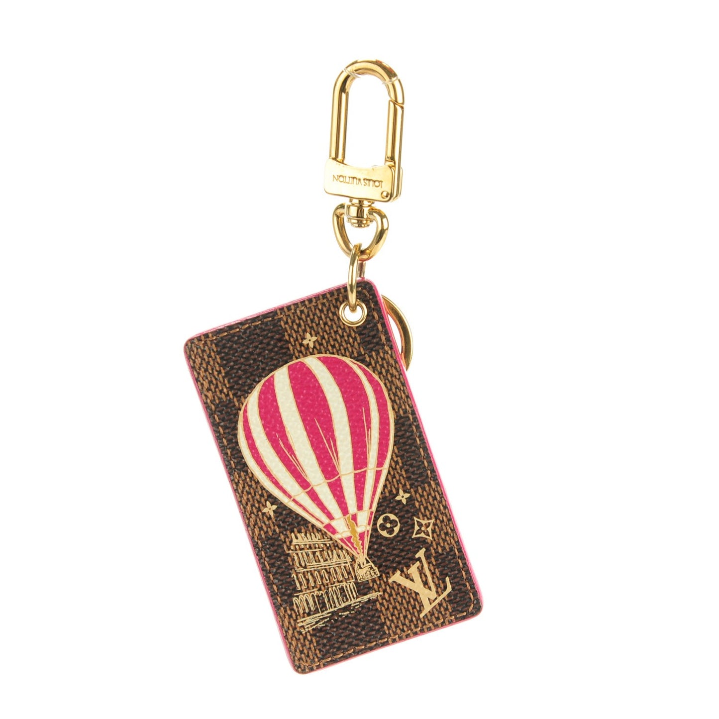 Damier Ebene Illustre Air Balloon Bag Charm Grenade