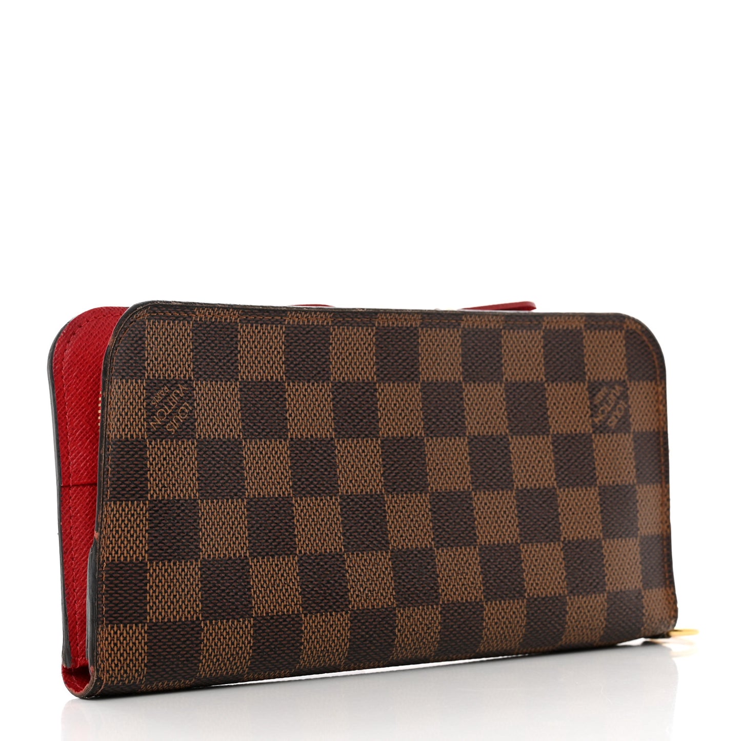 Damier Ebene Insolite Wallet Rouge
