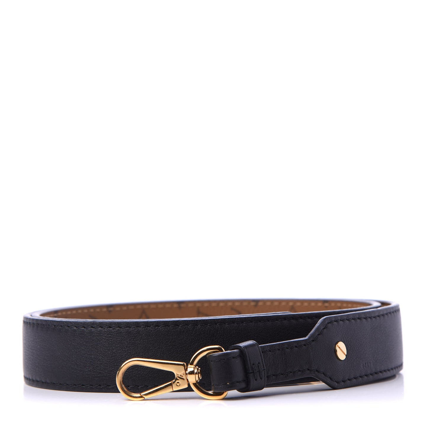Reverse Monogram Bandouliere Shoulder Strap XL Black