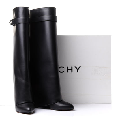 Givenchy Calfskin Shark Lock Pant Boots 37 Black 10 of 10