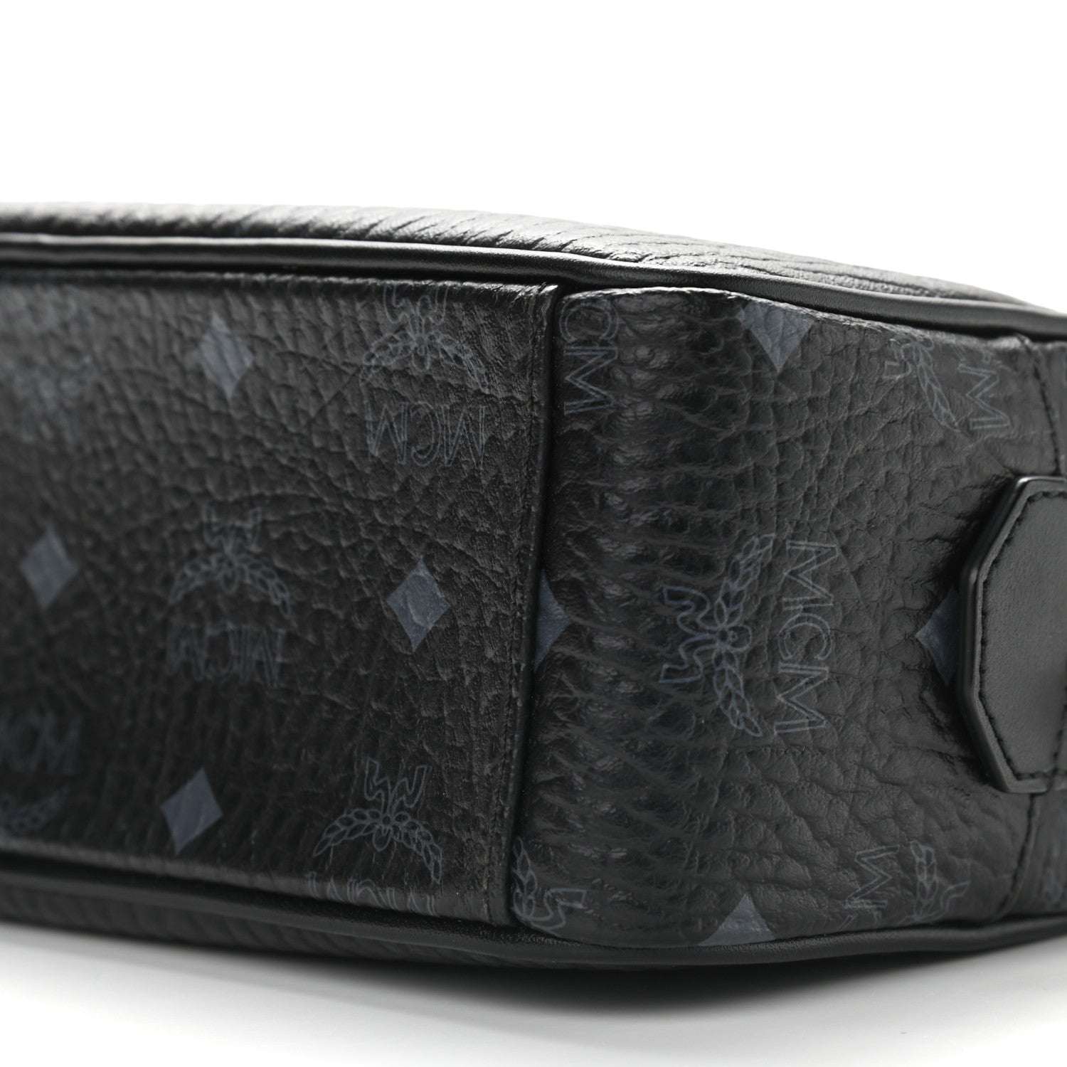 MCM Visetos Camera Crossbody Bag Black 8 of 9
