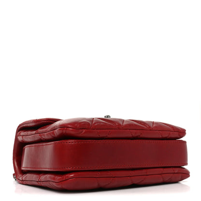 Chanel Lambskin Quilted Mini Chanel 3 Flap Red 4 of 10