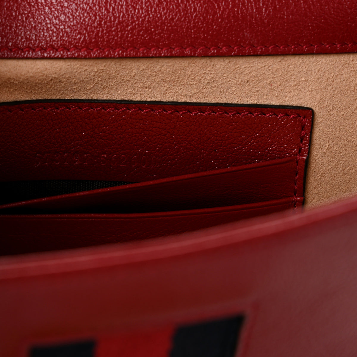Textured Calfskin Web Mini Rajah Slim Flap Shoulder Bag Romantic Cherry