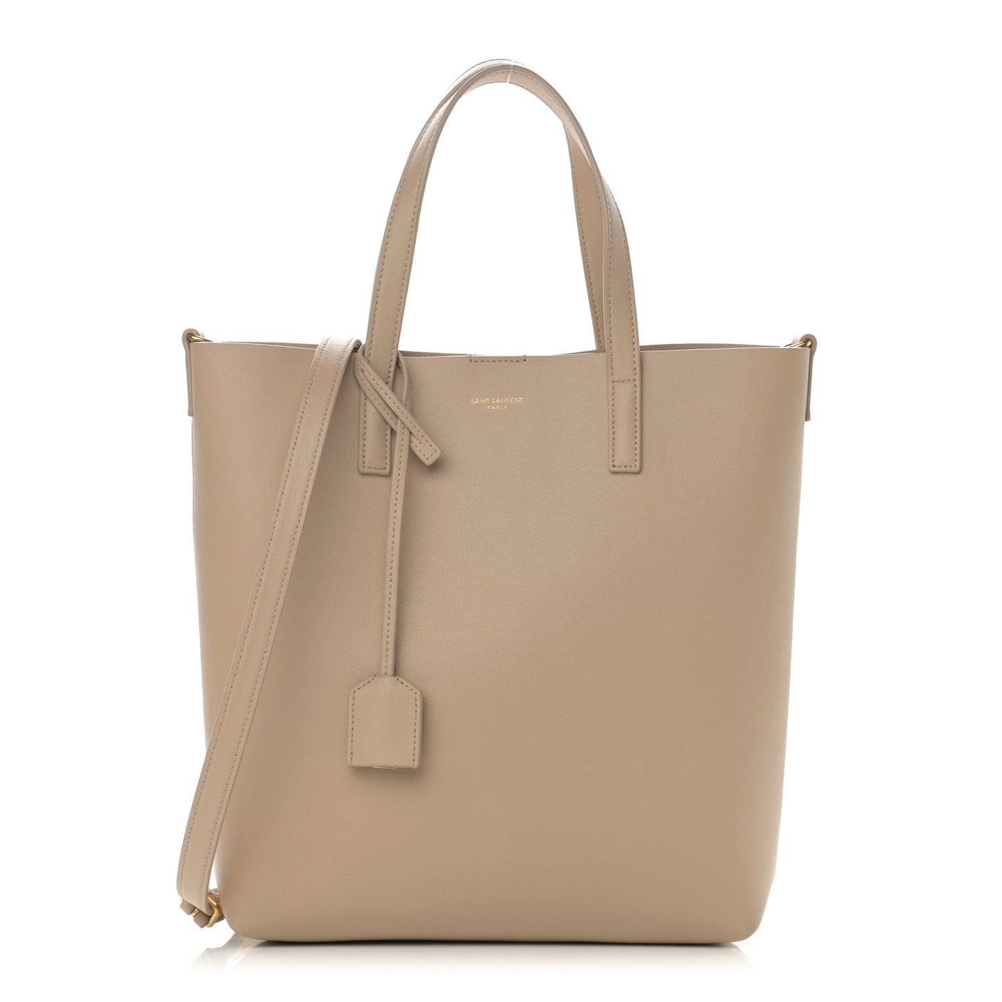Calfskin Toy Shopping Tote Nude Powder