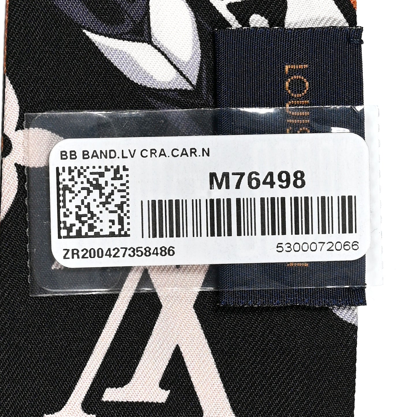 Silk Monogram LV Crafty Bi Color BB Bandeau Caramel Black