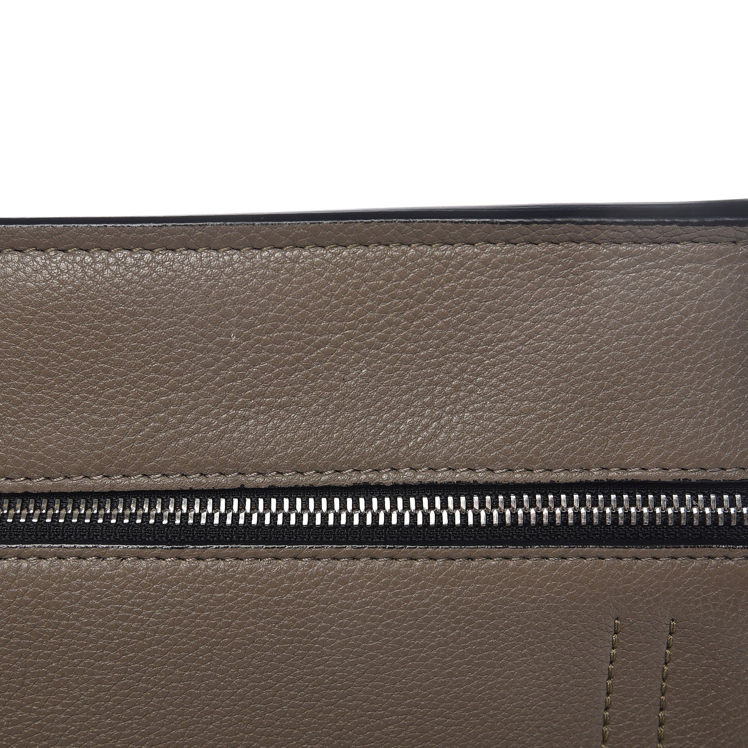 Celine Drummed Calfskin Medium Edge Shoulder Bag Grey 8 of 10
