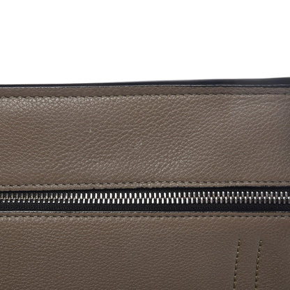 Celine Drummed Calfskin Medium Edge Shoulder Bag Grey 8 of 10