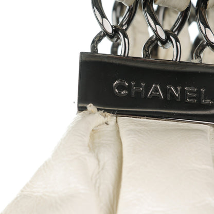 Chanel Lambskin Large Rock and Chain Hobo White 8 of 13