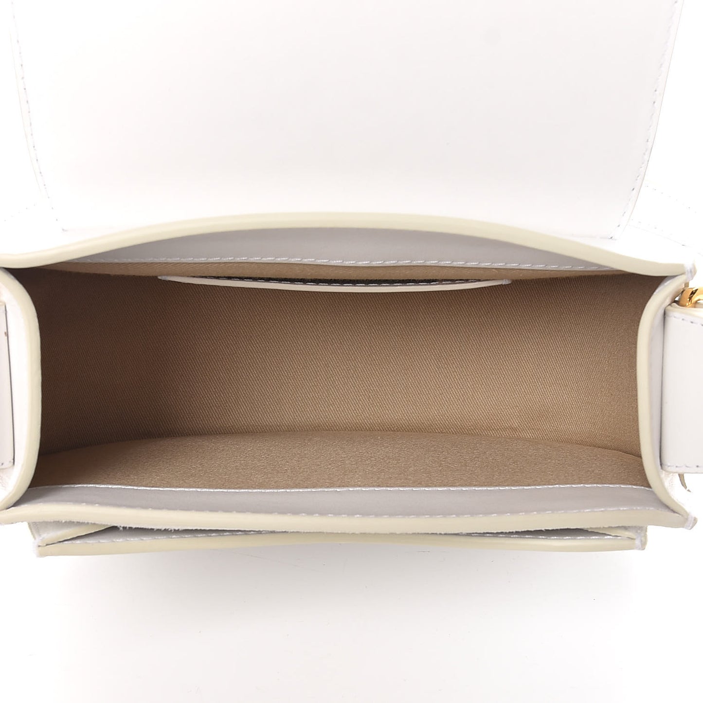 Calfskin Small Tess Bag Brilliant White
