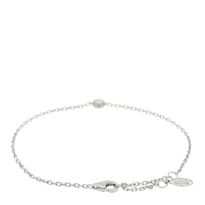 Cartier 18K White Gold Diamond LM D'Amour Bracelet 2 of 3