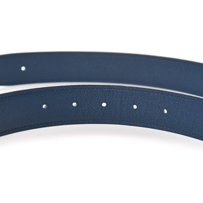 Hermes Epsom 32mm H Belt 95 Bleu De Malte Craie 4 of 6