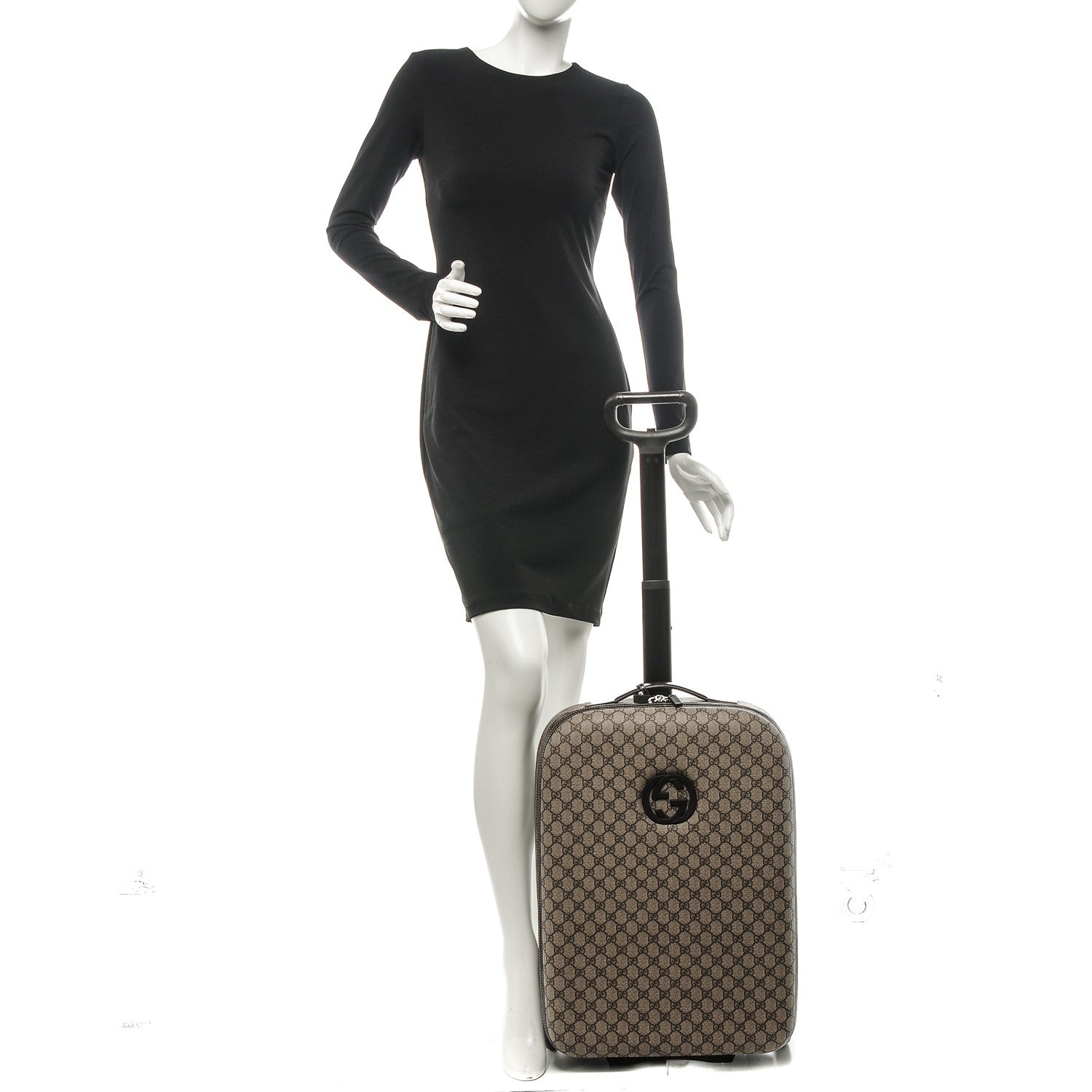 Gucci GG Plus Monogram Small Interlocking G Trolley Brown 2 of 18