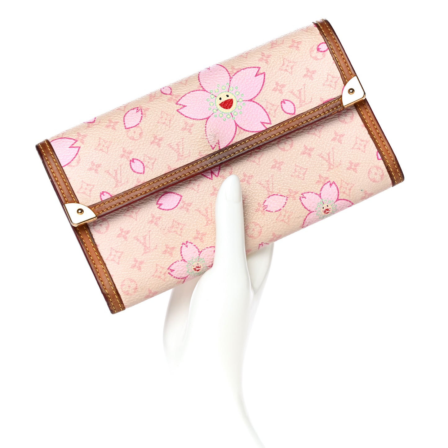 Monogram Cherry Blossom Porte Tresor International Wallet Pink