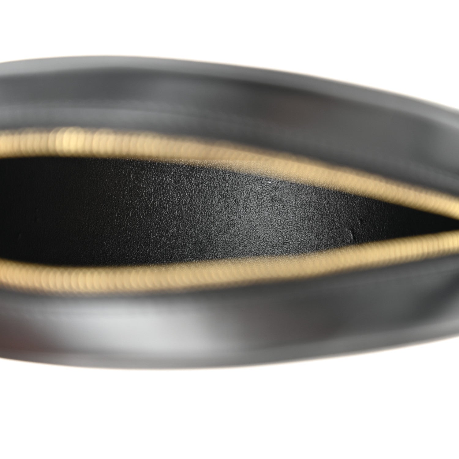 Celine Smooth Calfskin Cuir Triomphe Oval Bag Black 5 of 12