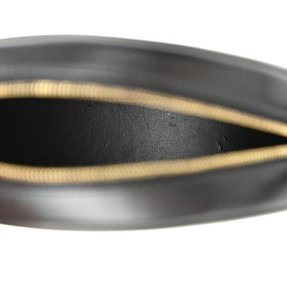 Celine Smooth Calfskin Cuir Triomphe Oval Bag Black 5 of 12