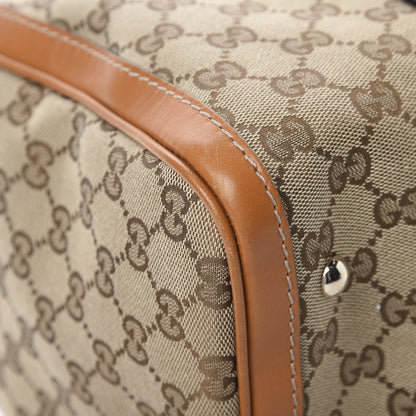 Gucci Monogram Vintage Web Medium Boston Tobacco 11 of 16