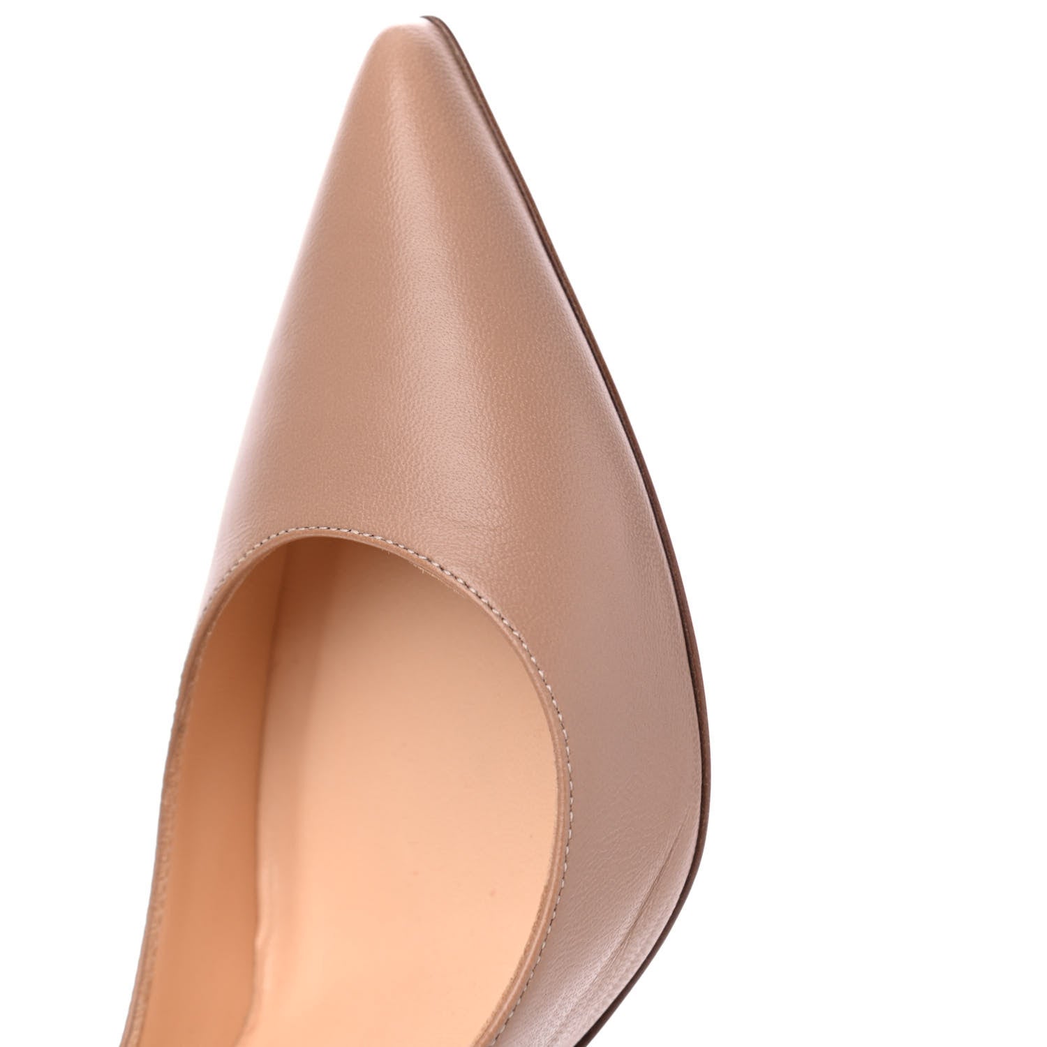 Christian Louboutin Nappa Apostrophy 100 Pumps 38.5 Nude 10 of 17