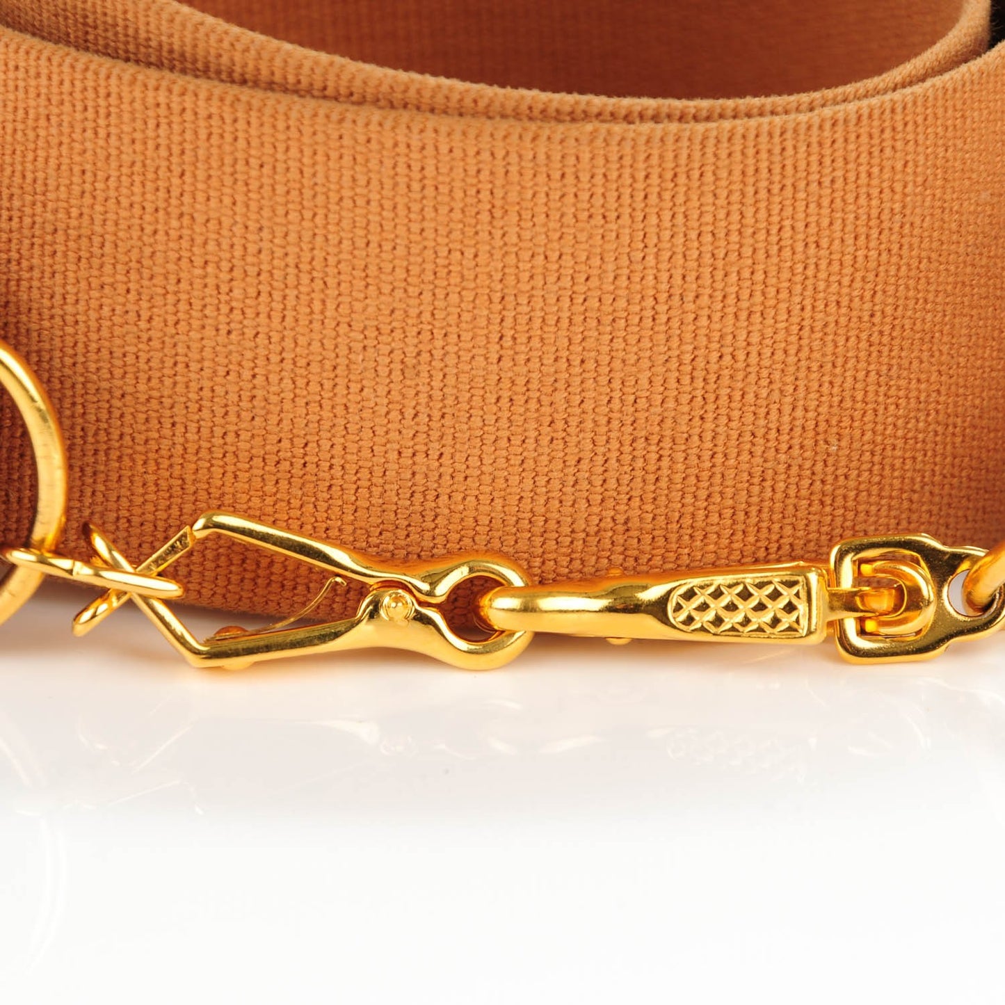 Toile Courchevel Shoulder Strap Gold