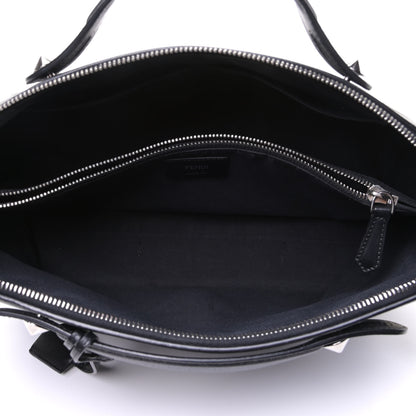 Fendi Vitello Dolce Medium By The Way Boston Bag Black 4 of 5