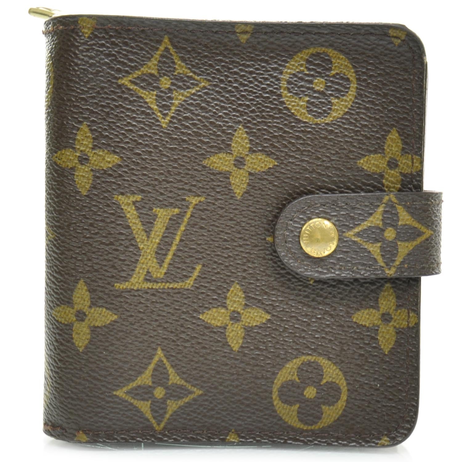Louis Vuitton Monogram Compact Zippe Zipped Wallet 2 of 7