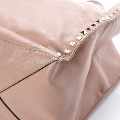 Valentino Garavani Nappa Medium Rockstud Soft Tote Soft Noisette 12 of 18
