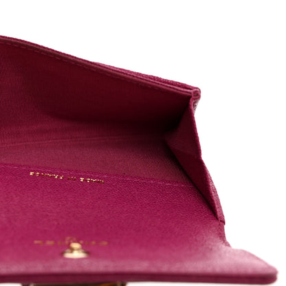 Chanel Caviar Quilted Boy Card Holder Wallet Fuchsia 5 of 8