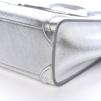 Celine Laminated Lambskin Nano Luggage Silver 11 of 12