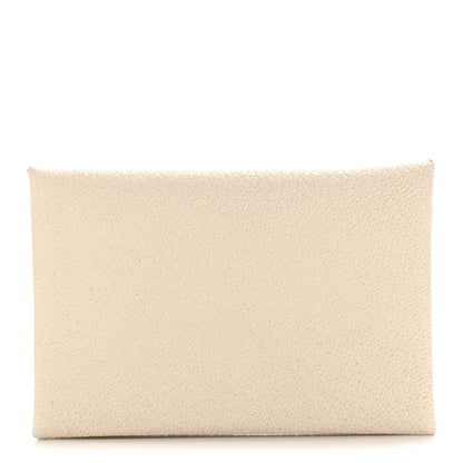 Hermes Chevre Mysore Verso Calvi Card Case Nata Quebracho 1 of 8