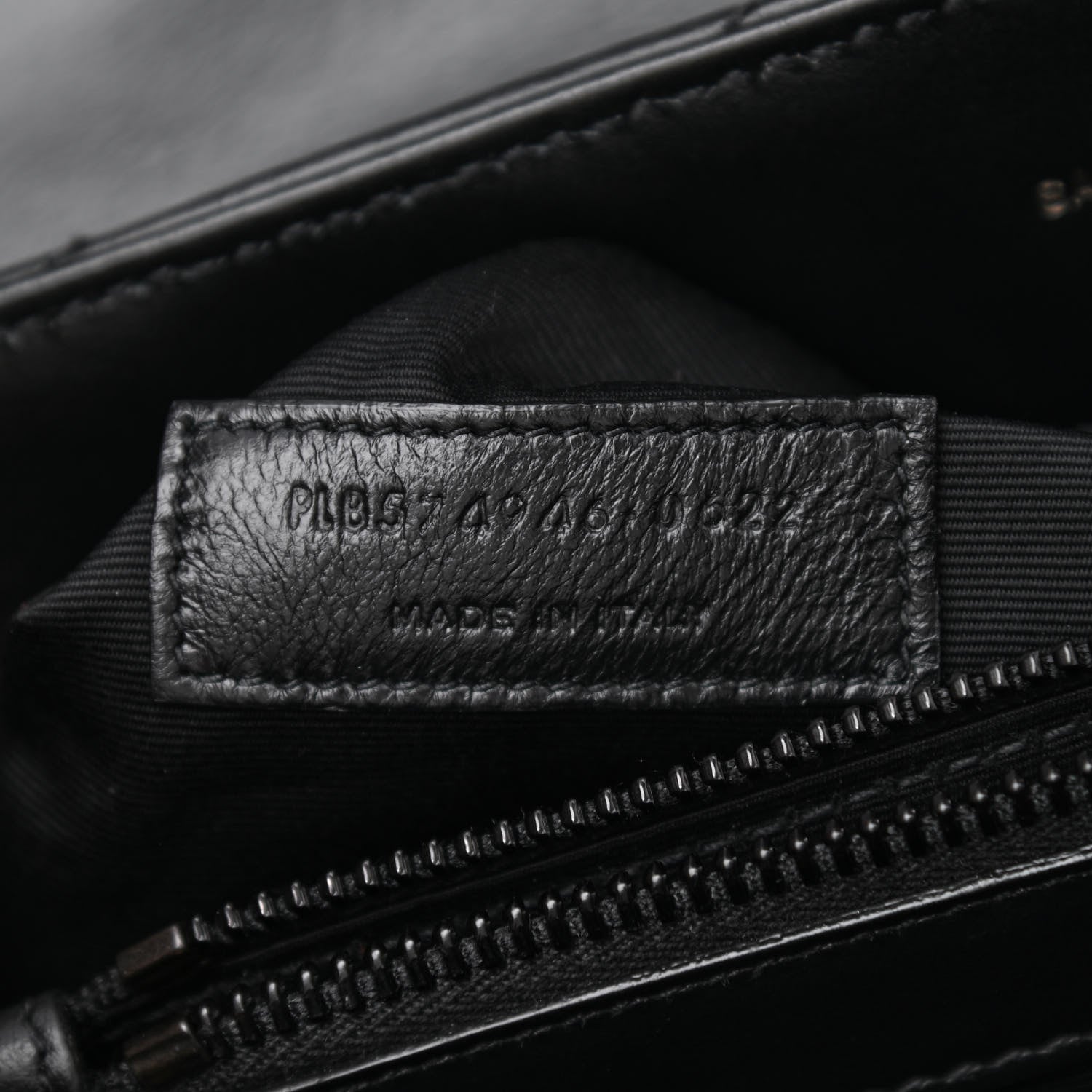 Saint Laurent Calfskin Y Quilted Monogram Monochrome Medium Loulou Chain Satchel Black 7 of 8