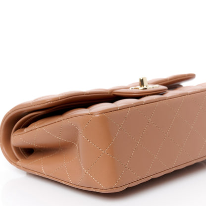 Chanel Lambskin Quilted Small Double Flap Brown 10 of 12