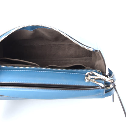 Fendi Vitello Baltico Dolce DotCom Satchel Blue 6 of 16