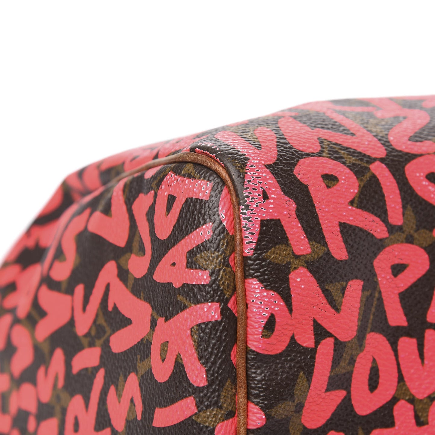 Monogram Graffiti Speedy 30 Fuchsia