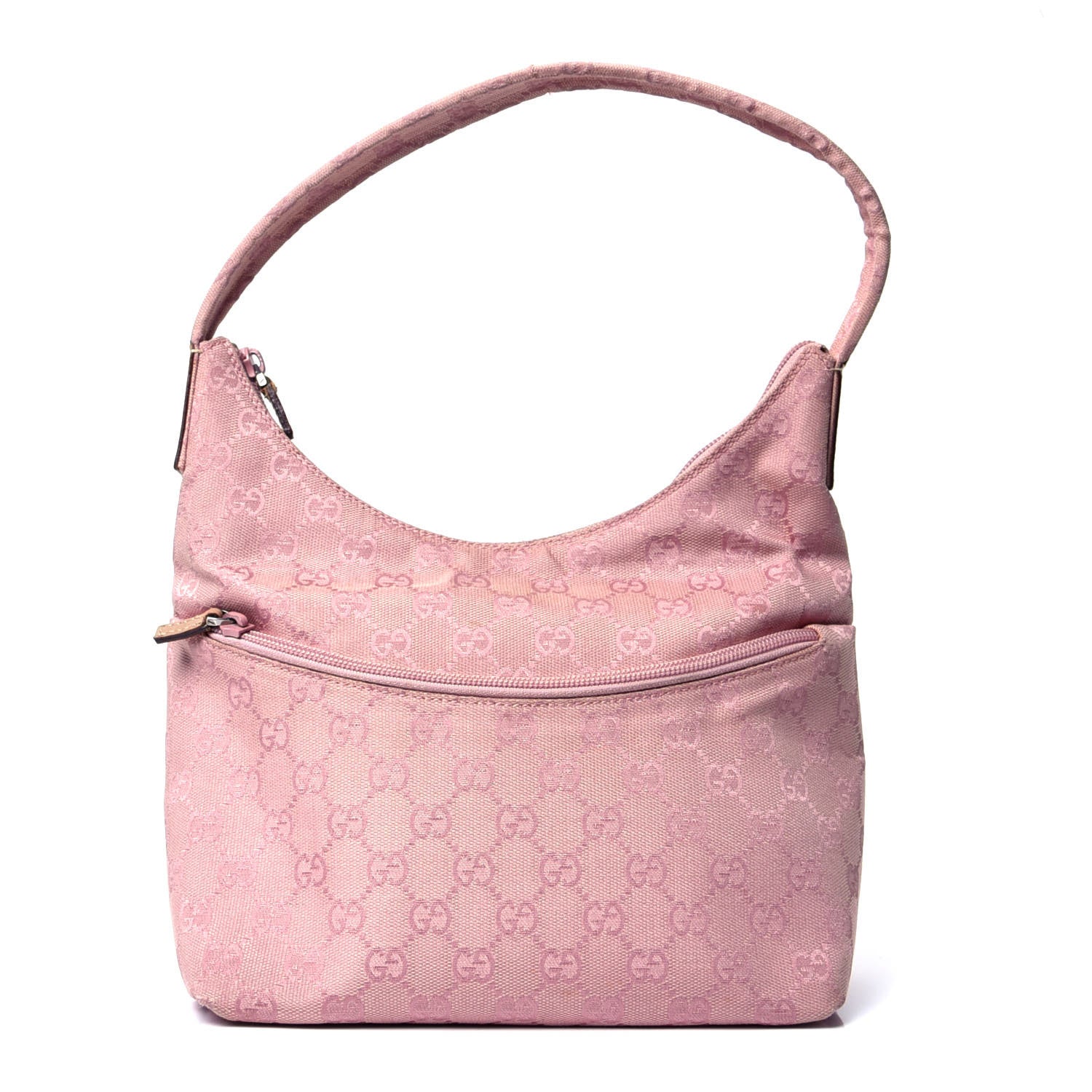 Gucci Monogram Small Hobo Pink 1 of 7