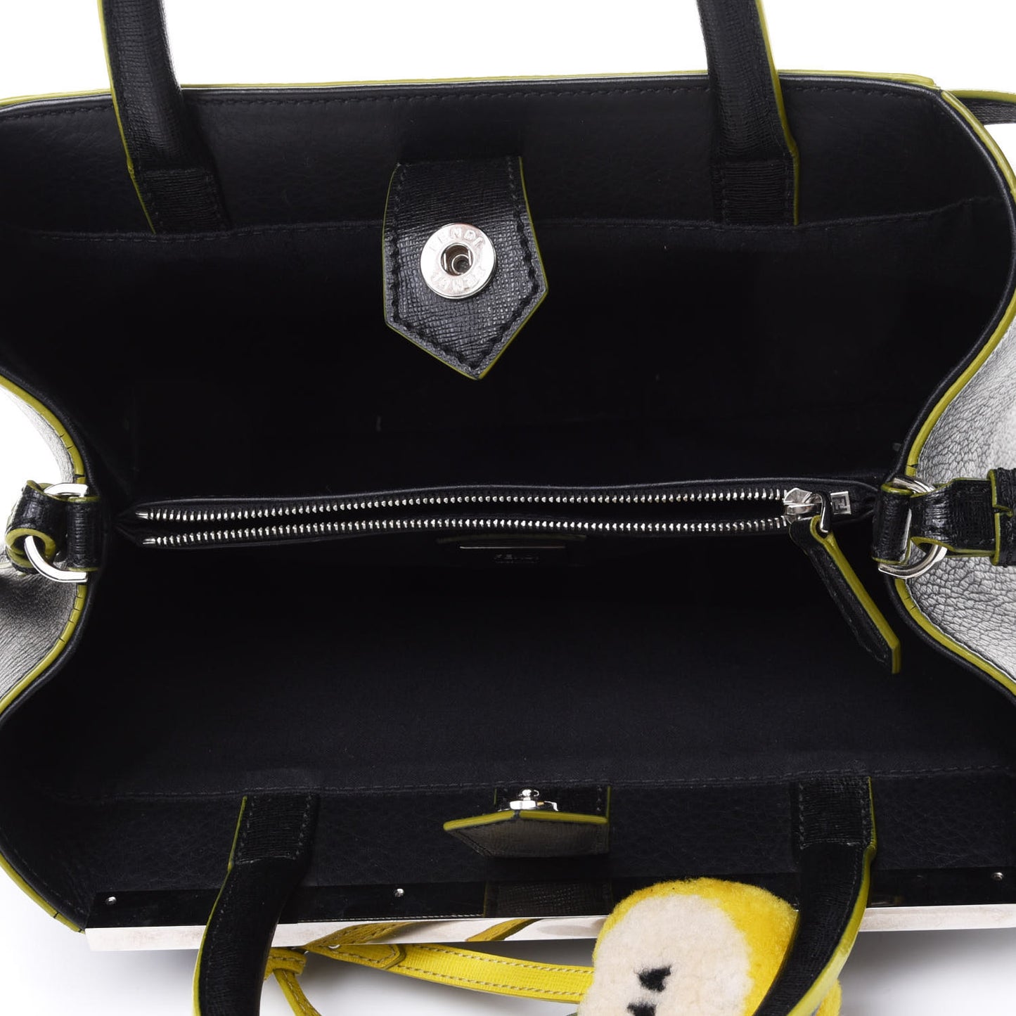 Vitello Elite Apple Charm Petite 2Jours Tote Black