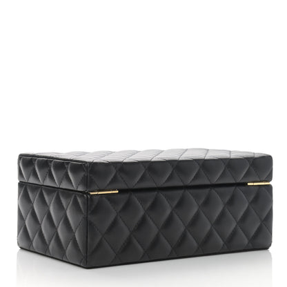 Chanel Lambskin Quilted Jewelry Case Black 3 of 15