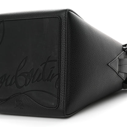 Christian Louboutin Calfskin Empire Spike Studded Mini Cabachic Bucket Bag Black 10 of 13