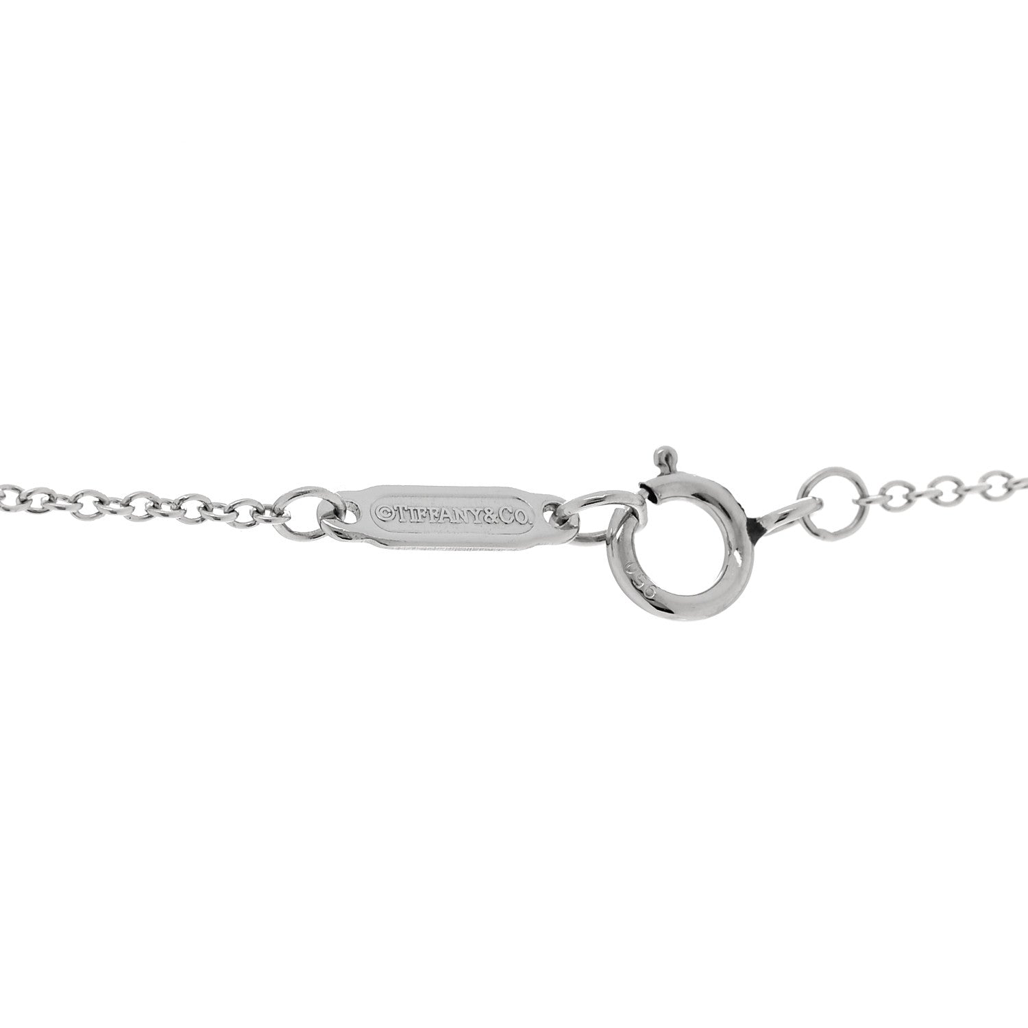 Tiffany Platinum 18K Yellow Gold Diamond Schlumberger Ten Stone Cross Pendant Necklace 5 of 5