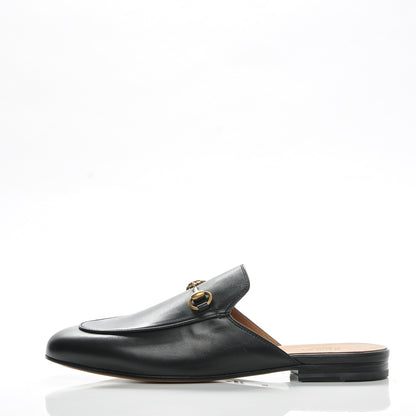 Gucci Calfskin Womens Princetown Slippers 39.5 Black 1 of 6
