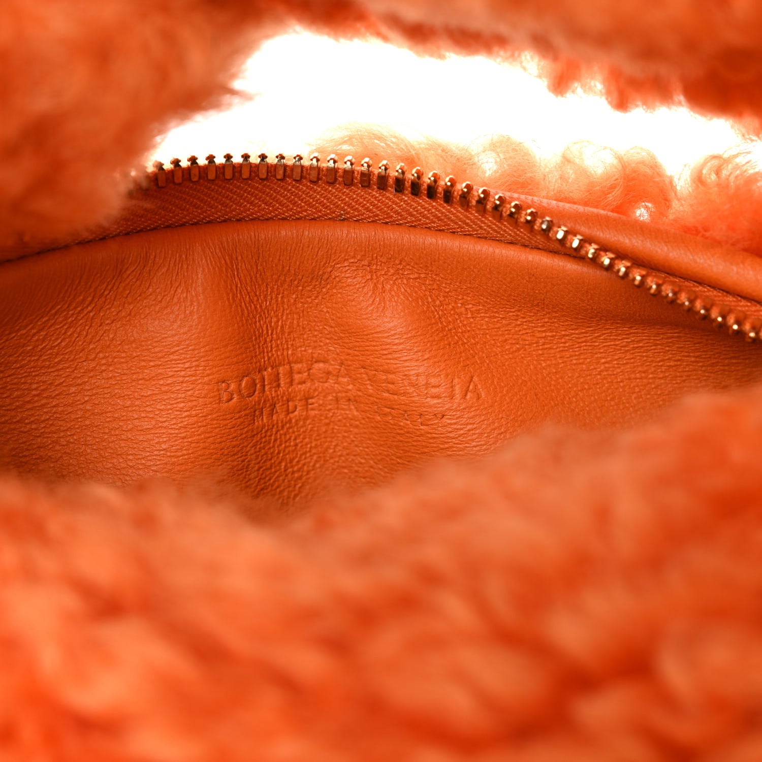 Bottega Veneta Shearling Mini Jodie Light Orange 6 of 8