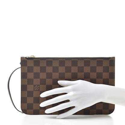 Louis Vuitton Damier Ebene Neverfull MM GM Pochette 2 of 8