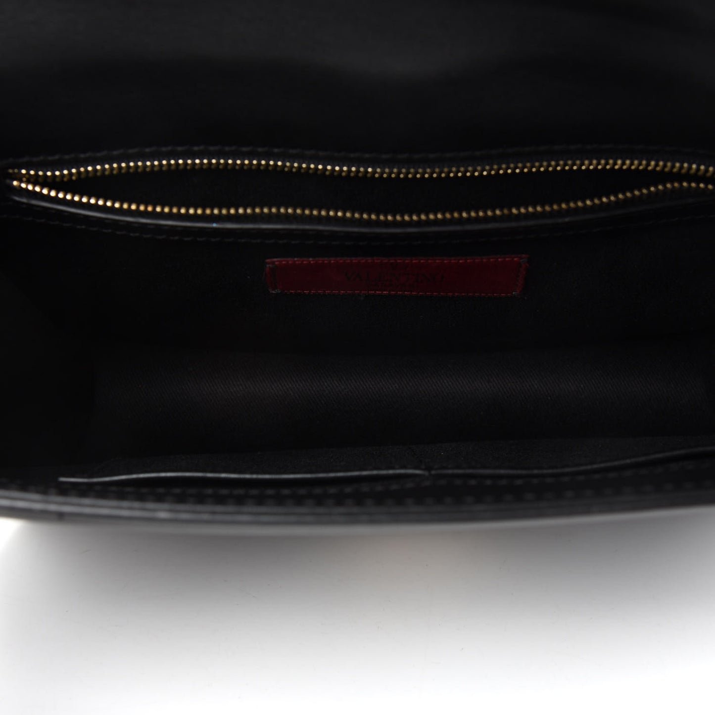 Vitello Medium Glam Lock Rockstud Flap Black