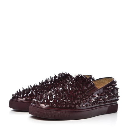 Christian Louboutin Patent Mens Roller Boat Pik Pik Flat Sneakers 43 Orthodoxe 3 of 13