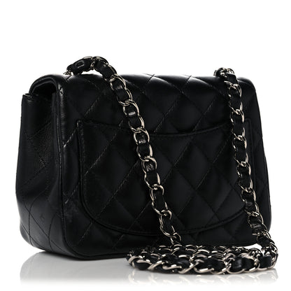 Chanel Lambskin Quilted Mini Square Flap Black 3 of 14