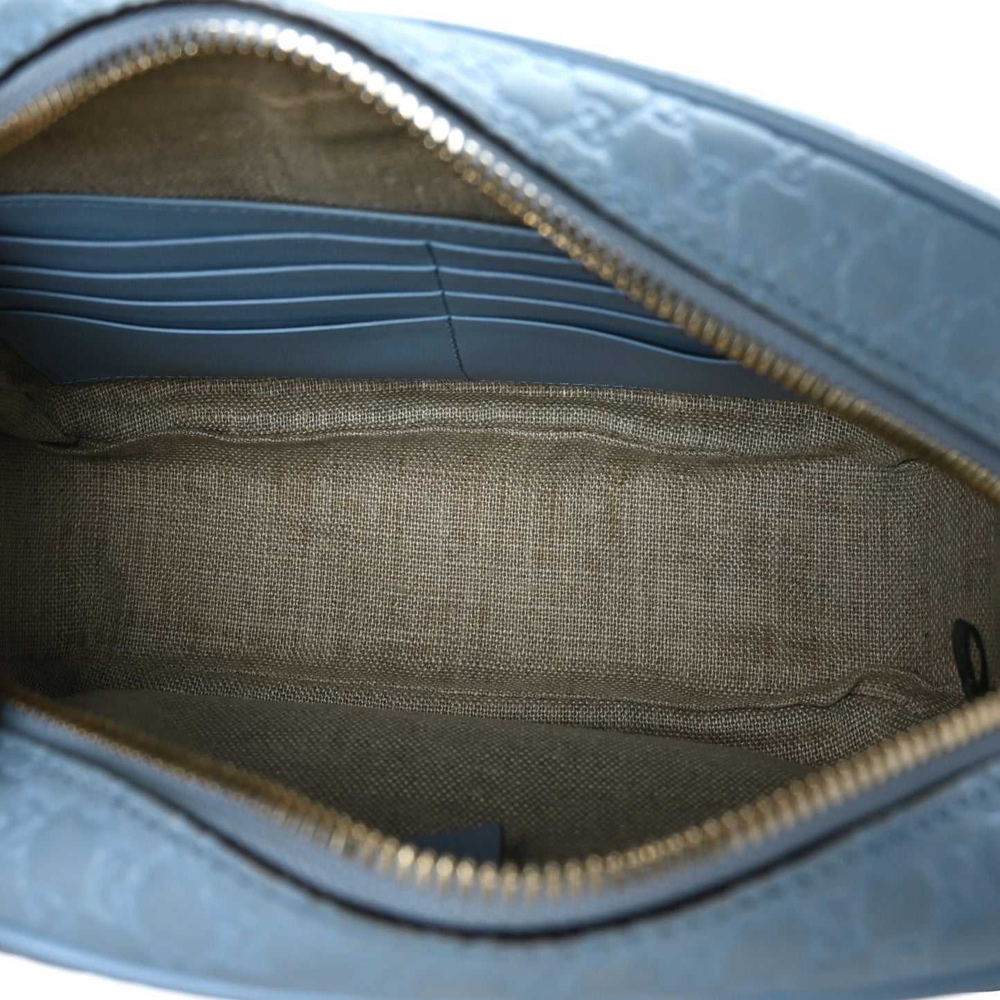Microguccissima Mini Bree Messenger Bag Mineral Blue