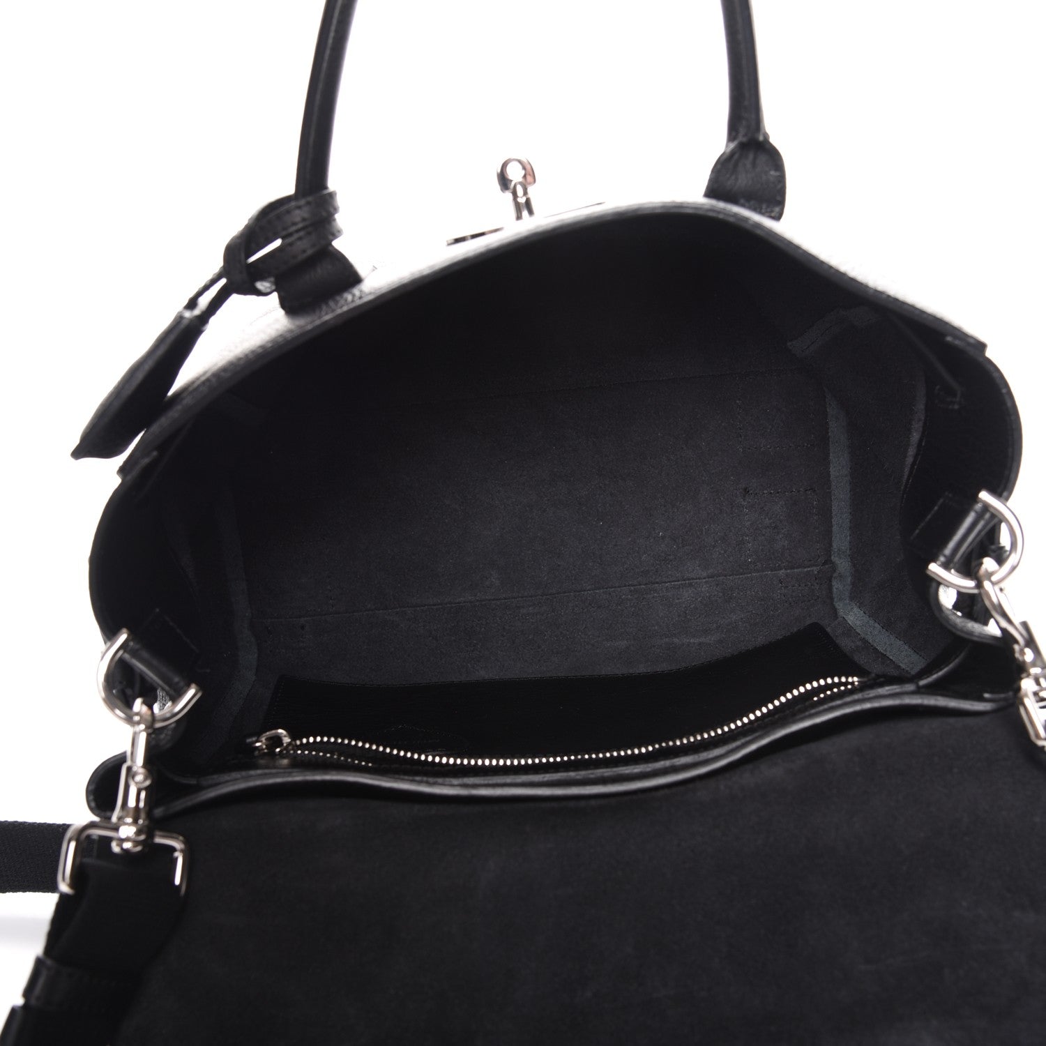 Mulberry Natural Leather Cara Delevingne Convertible Satchel Black 6 of 13