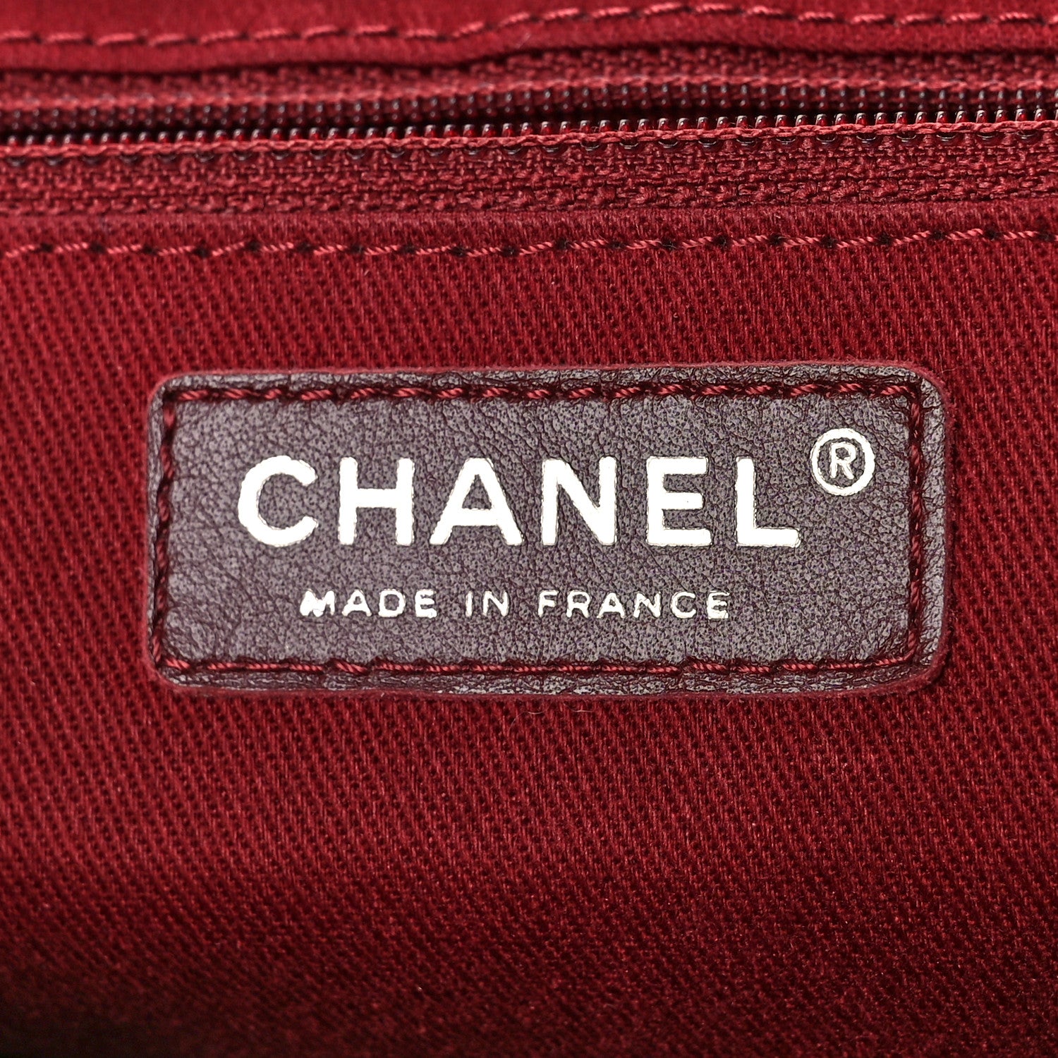 Chanel Caviar Large Half Moon Flap Bordeaux 6 of 9